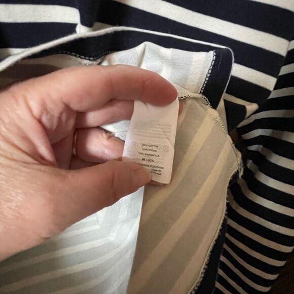 J.Crew size Med striped peasant style ties in back . - Picture 8 of 9